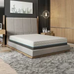 Copper Lux Mattress in bed frame