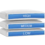 Cooltech Pillows with low medium and high sold at matkat's mattress
